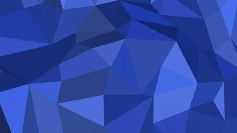 Abstract polygonal background. Geometric Royal Blue vector illustration. Colo Stock Illustration