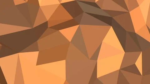Abstract polygonal background. Geometric Sandy Brown vector illustration. Col Stock Illustration