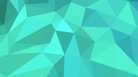 Abstract polygonal background. Geometric Turquoise vector illustration. Color Stock Illustration