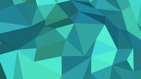 Abstract polygonal background. Geometric Turquoise vector illustration. Color Stock Illustration