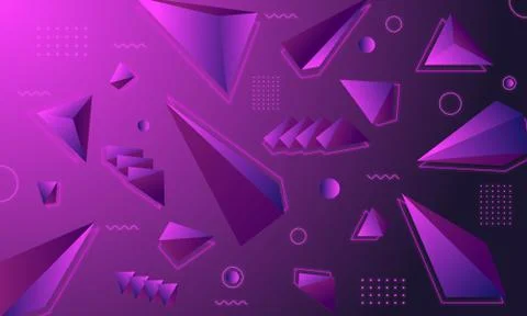Abstract polygonal background with glowing lines Stock Illustration