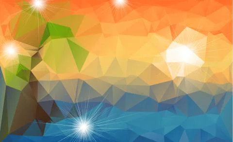 Abstract polygonal background Illustrazione stock