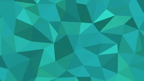 Abstract polygonal background, Light Sea Green geometric vector Stock Illustration