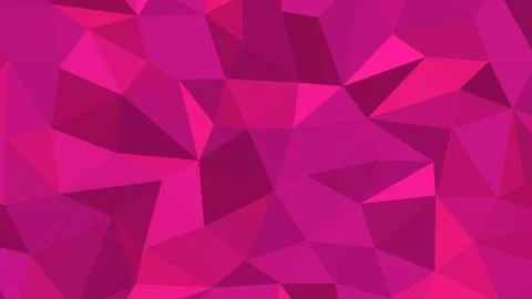 Abstract polygonal background, Medium Violet Red geometric vector Stock Illustration