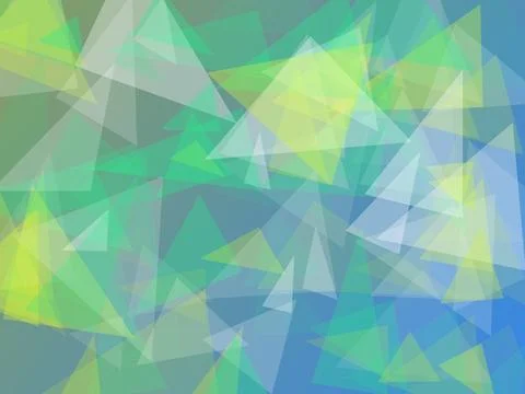 Abstract polygonal background with overlapping green and blue geometric tri.. Stock Illustration