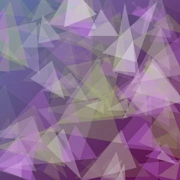 Abstract Polygonal Background with Overlapping Translucent Purple and Laven.. Stockillustratie