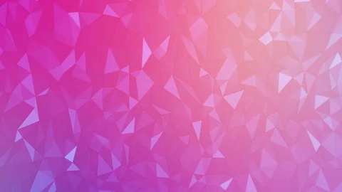 Abstract Polygonal Background Random Motion, 3d Loopable Animation 4k Stock Footage