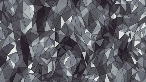 Abstract Polygonal Background Random Motion, 3d Loopable Animation 4k Vídeo Stock 74271269