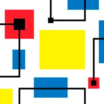 Abstract polygonal background with rectangular shapes, colorful mosaic pattern Illustrazione stock