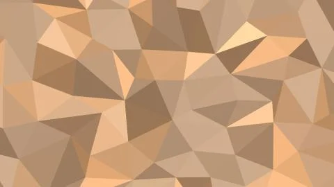 Abstract polygonal background, Tan geometric vector Stock Illustration