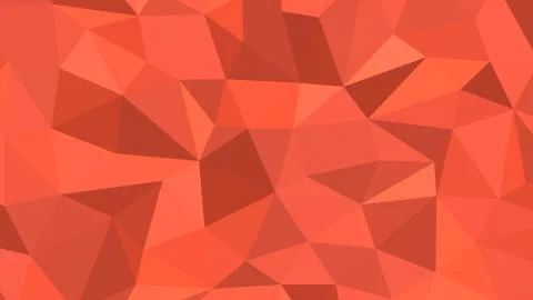 Abstract polygonal background, Tomato geometric vector Stock Illustration