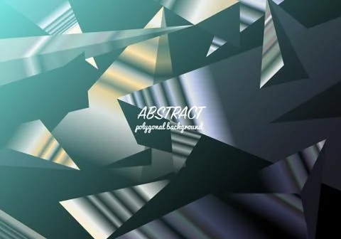Abstract polygonal background, triangles mosaic, geometric texture, business Stock Illustration