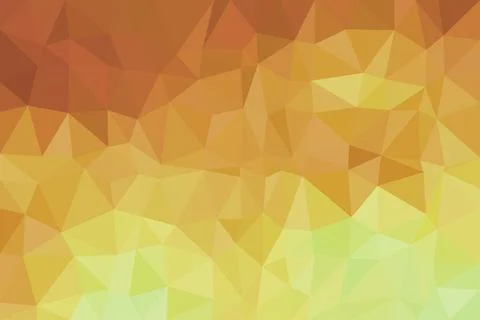 Abstract polygonal background with warm orange yellow tones Stock Illustration