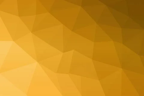 Abstract polygonal background with warm yellow geometric triangular patterns 库存插图