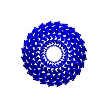 Abstract polygonal broken sphere. Isolated on white background.Vector illustr Иллюстрация