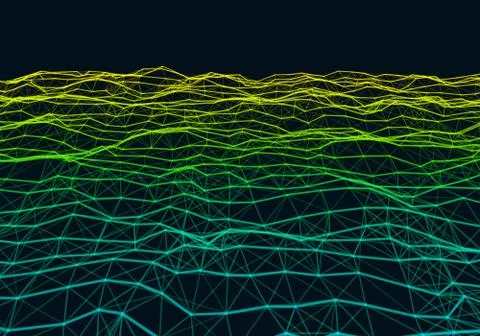 Abstract polygonal colorful gradient low poly background. Stock Illustration