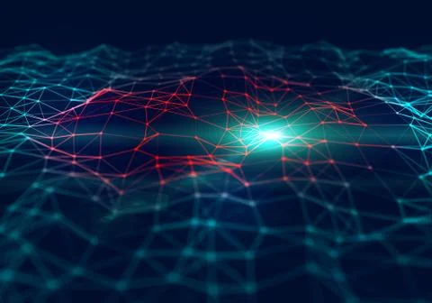 Abstract polygonal colorful gradient low poly background. Stock Illustration