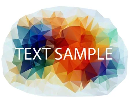 Abstract polygonal Colorful Illustrazione stock