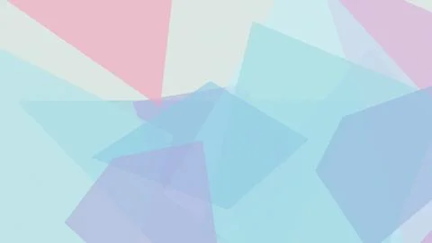 Abstract polygonal design with soft pastel blue and pink tones, creating a .. Stock Illustration