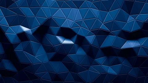 Abstract Polygonal Geometric background blue color Stock Illustration