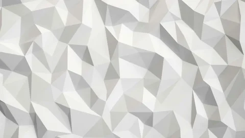 Abstract polygonal geometric surface. Animation of a 3d triangular mesh. 4K Stock Footage 144059454