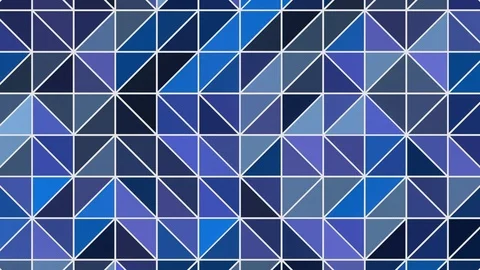 Abstract Polygonal Geometric Surface clean motion background of blue triangles Stock Footage 100231103