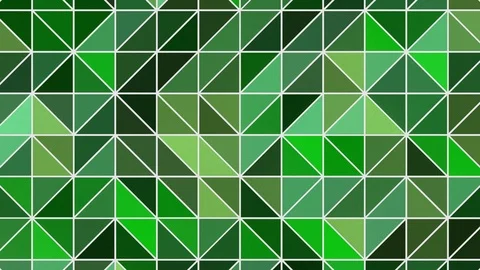 Abstract Polygonal Geometric Surface clean motion background of green triangles Stock Footage 100232185