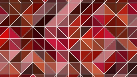 Abstract Polygonal Geometric Surface clean motion background of red triangles 스톡 동영상 100233237