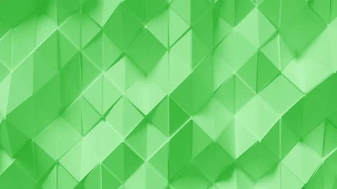 Abstract Polygonal Geometric Surface Loop 7 Light Green Stock Footage 121709632