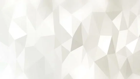 Abstract Polygonal Geometric Surface Loop  White Stock Footage 158054674