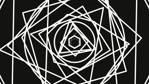 Abstract polygonal geometry network structure lines modern tech background .. Stock Footage 342204706