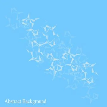 Abstract polygonal graphic background dots with connections for your design Stock Illustration