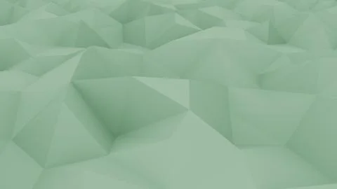 Abstract polygonal green background. 3D rendering Stock Illustration