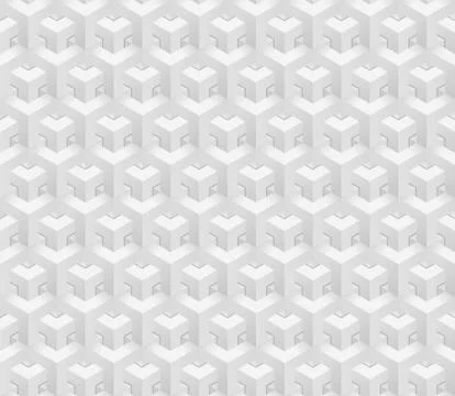 Abstract polygonal hexagonal seamless pattern Stock Illustration