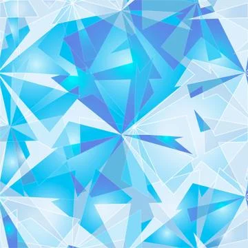 Abstract polygonal ice background. Stock Illustration