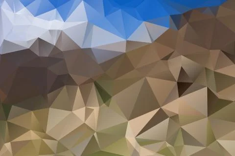 Abstract polygonal landscape Stock Illustration