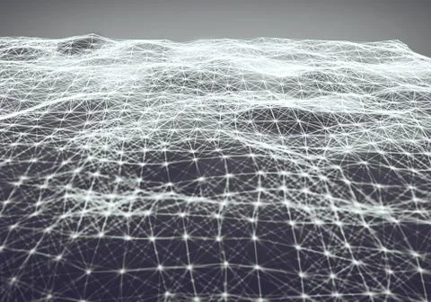 Abstract polygonal light space low poly background Illustrazione stock