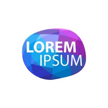 Abstract polygonal logo Stock Illustration