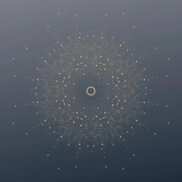 Abstract polygonal low poly backdrop with connecting dots and lines, connection 스톡 일러스트