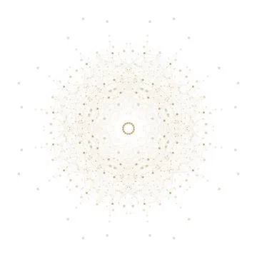 Abstract polygonal low poly backdrop with connecting dots and lines, golden 스톡 일러스트