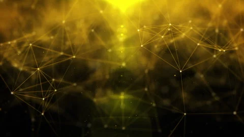 Abstract polygonal, low poly network connection structure spinning 4K motion Stock Footage 258925002