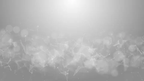 Abstract polygonal mesh background with white lines and particles Stock Footage 337861908