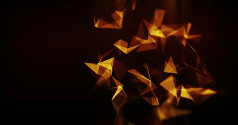 Abstract Polygonal Mesh Loop Animation Stock Footage 167342088