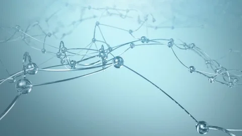 Abstract Polygonal Network Background Stock Footage 81480559