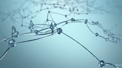 Abstract Polygonal Network Background Stock Footage 81480606