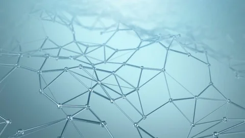 Abstract Polygonal Network Background Stock Footage 81480706