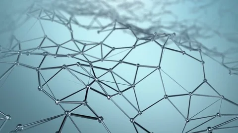 Abstract Polygonal Network Background Stock Footage 81480783