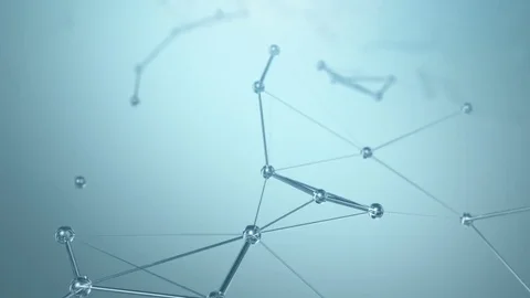 Abstract Polygonal Network Background Stock Footage 81480849