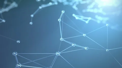 Abstract Polygonal Network Background Stock Footage 81480863