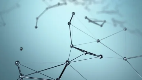 Abstract Polygonal Network Background Stock Footage 81480958